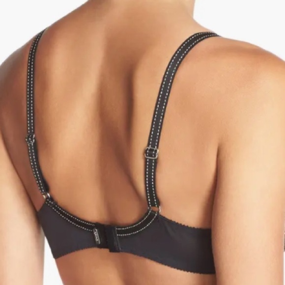 Chantelle Lingerie Rive Gauche Full Coverage Underwire Black Bra size 34D - Picture 13 of 14